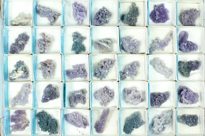 Flat: Grape Agate From Indonesia - Pieces #79153